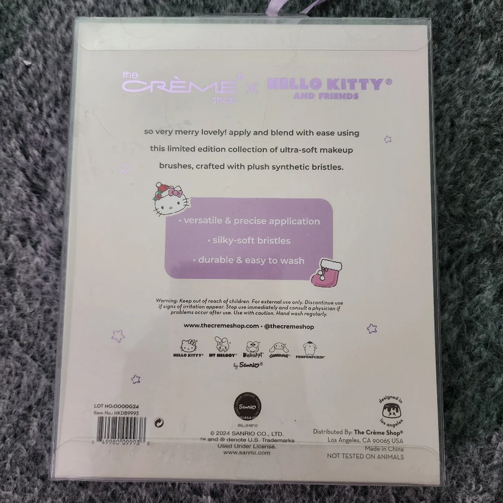 Hello Kitty X The Crème Shop Makeup Brush Collection